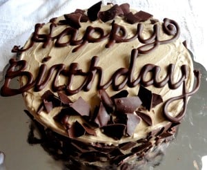 Happy Birthday wishes: Chocolate Cake!