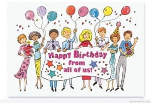 Birthday wishes cartoon
