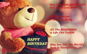 This teddy is for you! Happy Birthday dear ♥